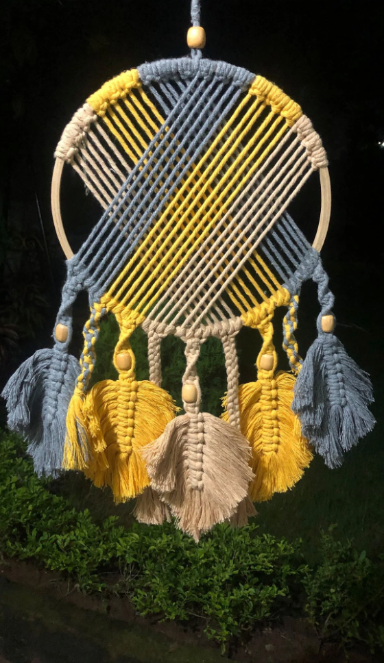 Handmade Dream Catcher | Macrame Boho Wall Hanging for Bedroom & Home Décor