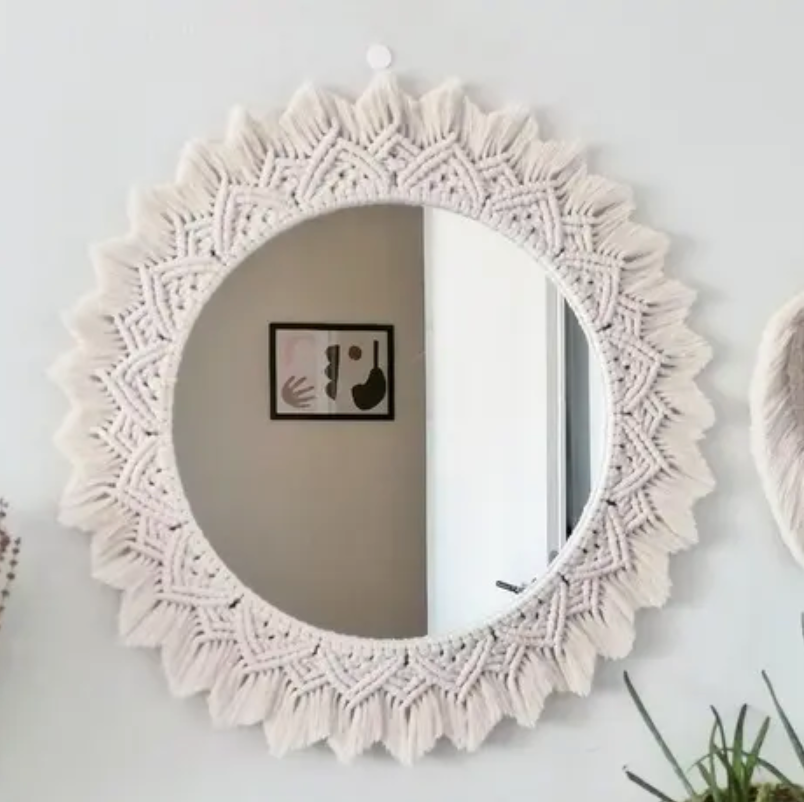 Handmade Macrame Mirror