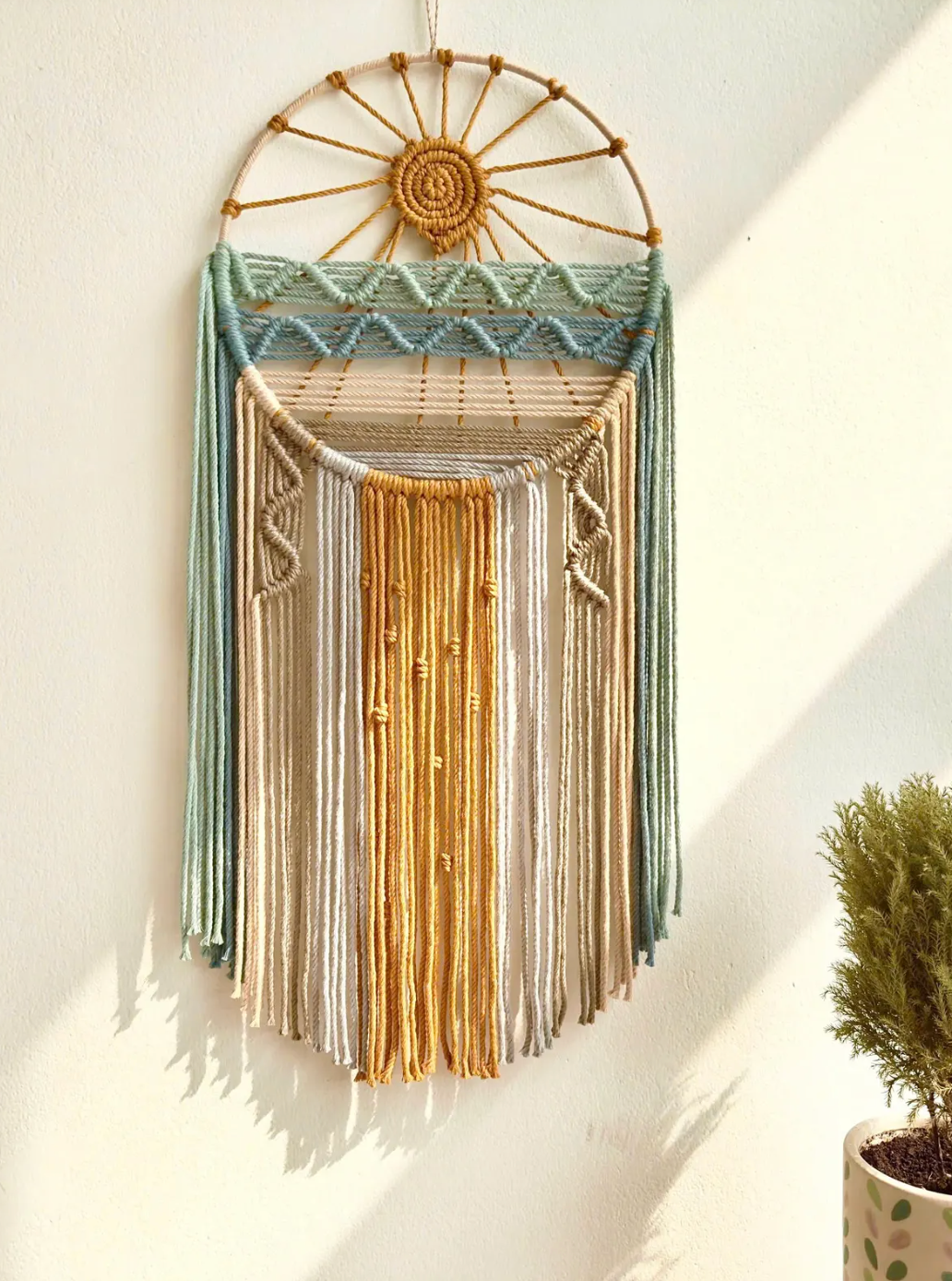 Handmade Dream Catcher | Boho Macrame Wall Hanging for Positive Energy & Peaceful Sleep