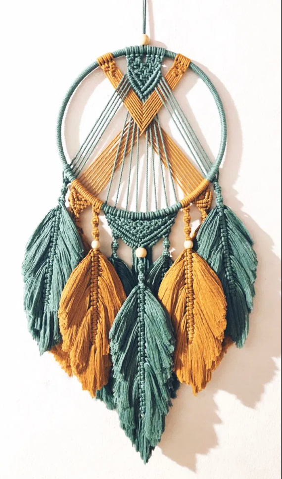 Handmade Dream Catcher | Boho Macrame Wall Hanging for Bedroom & Home Décor