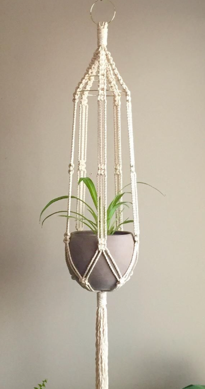 Handmade Plant Hanger | Macrame Hanging Planter for Indoor & Outdoor Use