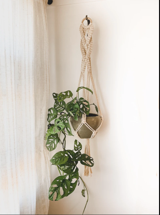 Handmade Plant Hanger | Macrame Hanging Planter for Indoor & Outdoor Use