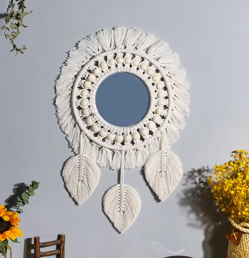 Handmade Macrame Mirror