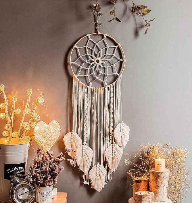 Handmade Dream Catcher | Boho Wall Hanging for Positive Energy & Decor