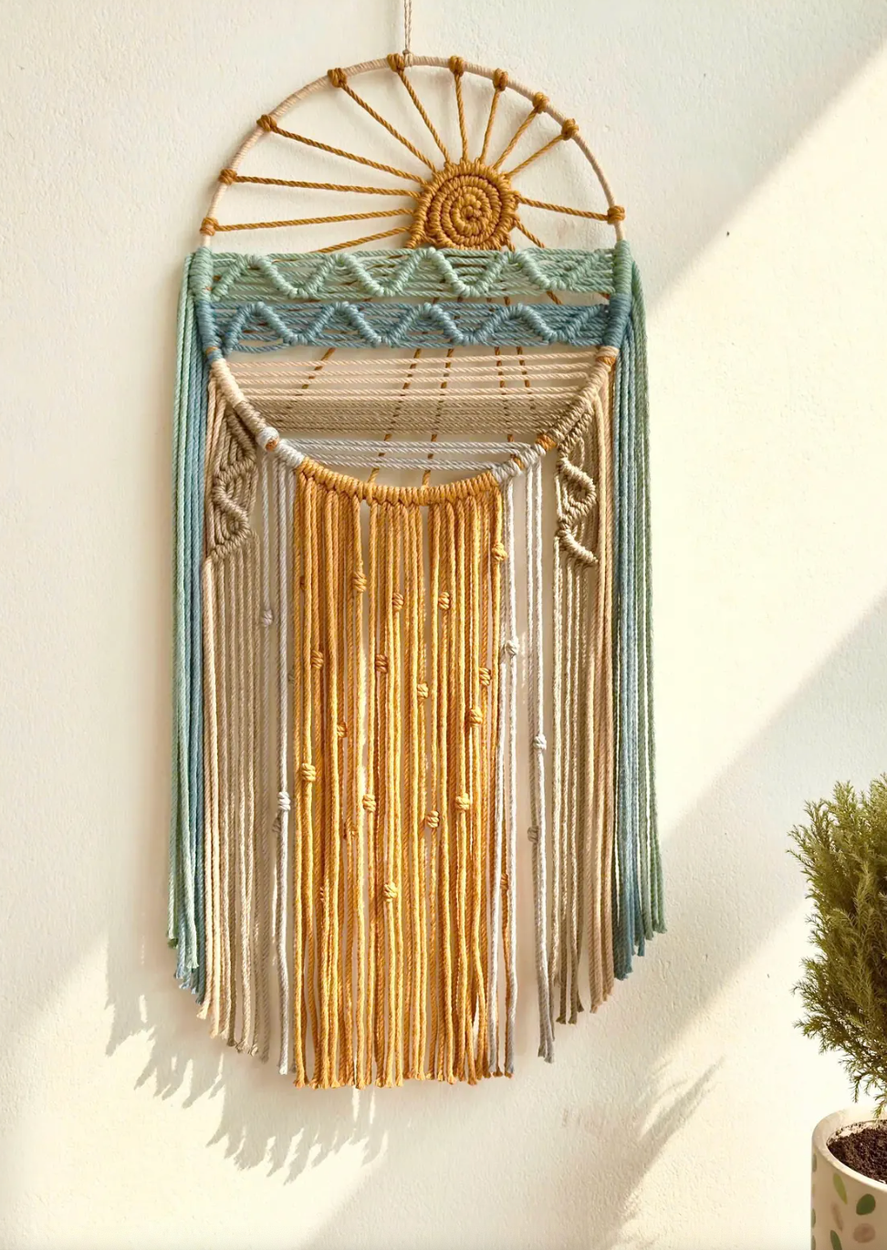 Handmade Dream Catcher | Boho Macrame Wall Hanging for Positive Energy & Peaceful Sleep