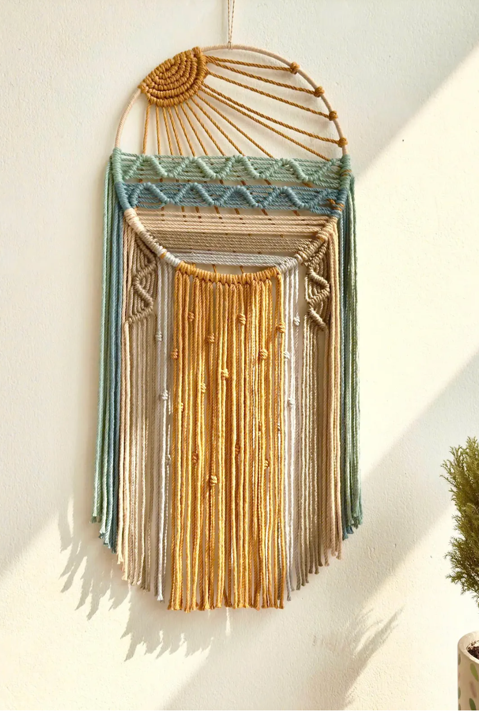 Handmade Dream Catcher | Boho Macrame Wall Hanging for Positive Energy & Peaceful Sleep