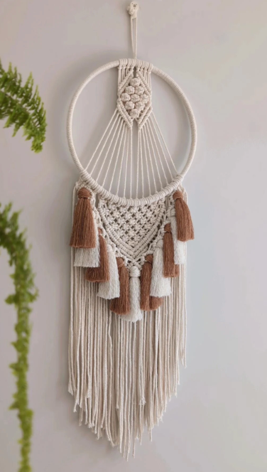 Handmade Dream Catcher | Boho Macrame Wall Hanging for Home & Bedroom Décor