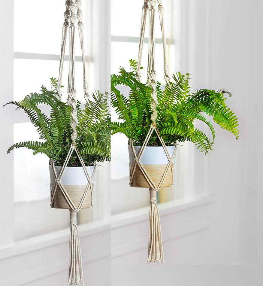 Handmade Plant Hanger | Macrame Hanging Planter for Indoor & Outdoor Use