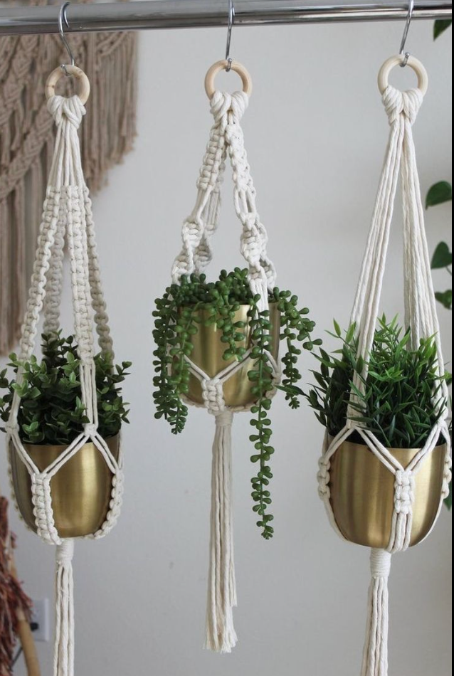 Handmade Plant Hanger | Macrame Hanging Planter for Indoor & Outdoor Use