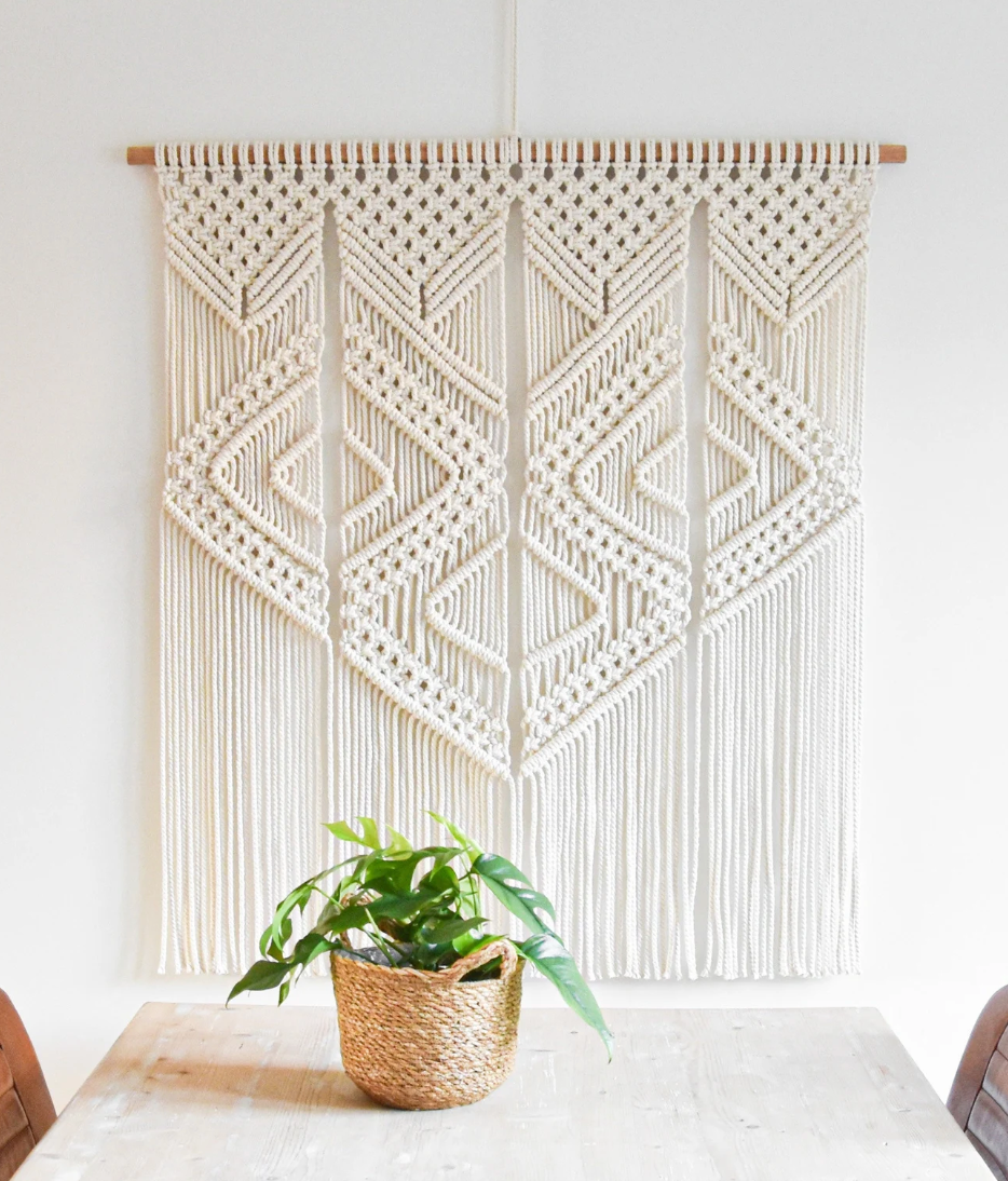 Woven Whispers – Handmade Wall Hanging