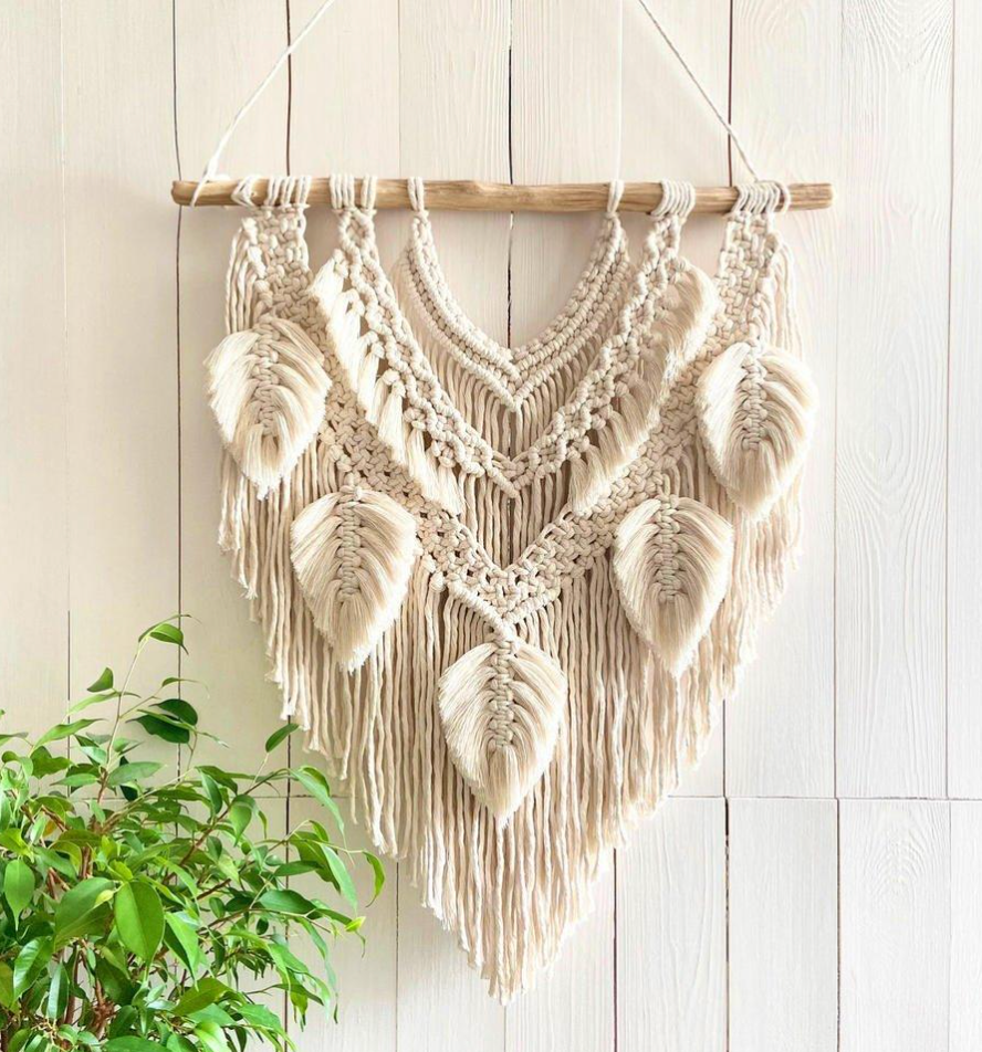 Handmade Wall Hanging | Macrame Boho Cotton Wall Art for Home Décor