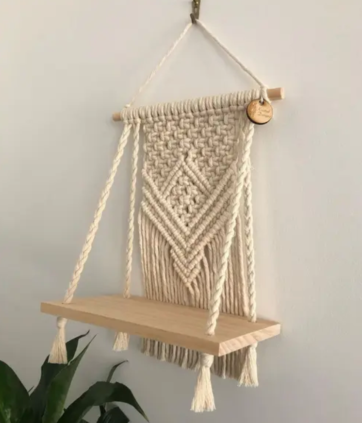 Rustic Harmony – Handmade Wall Hanging