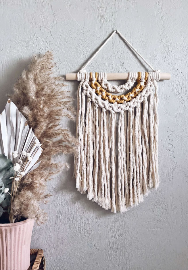 CalmNest – Handmade Wall Hanging