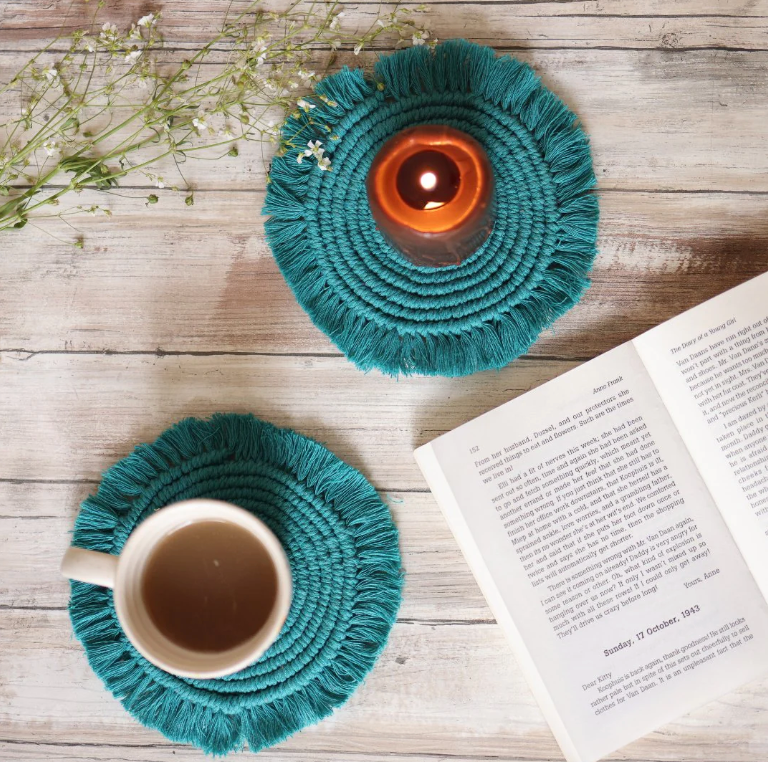 CupNest – Handmade Tea Coaster Set