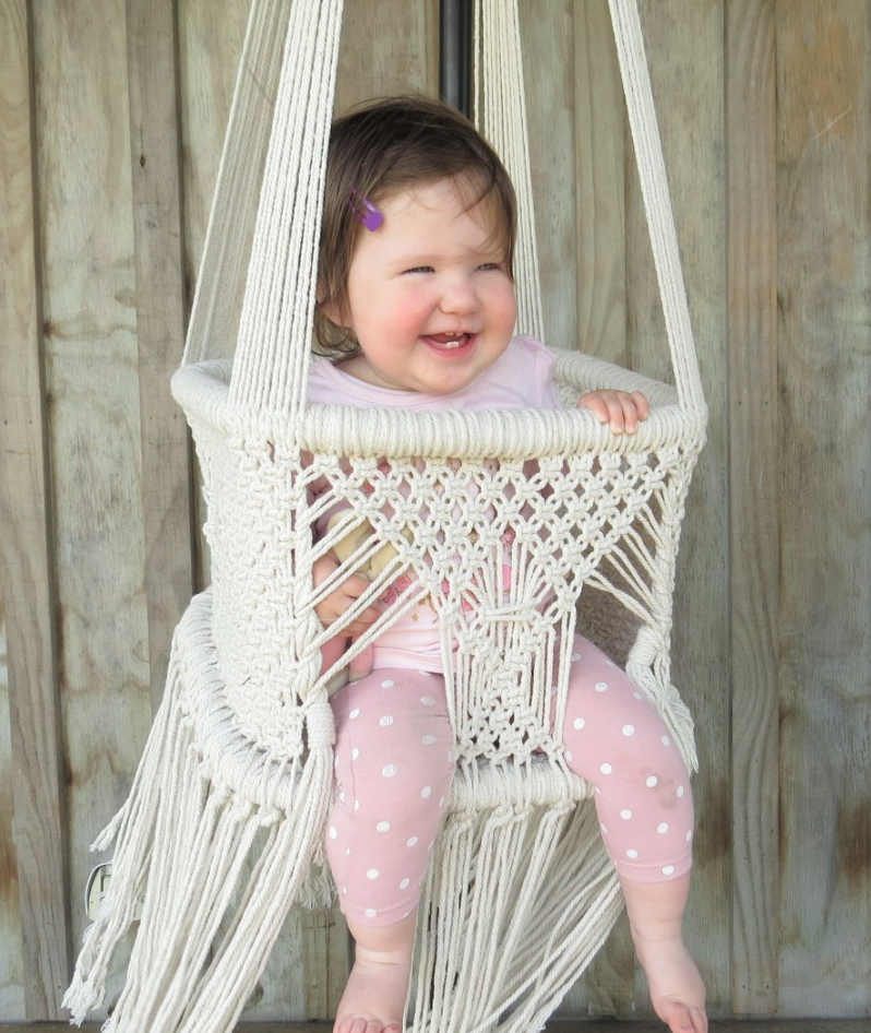 SnuggleNest – Handmade Baby Swing