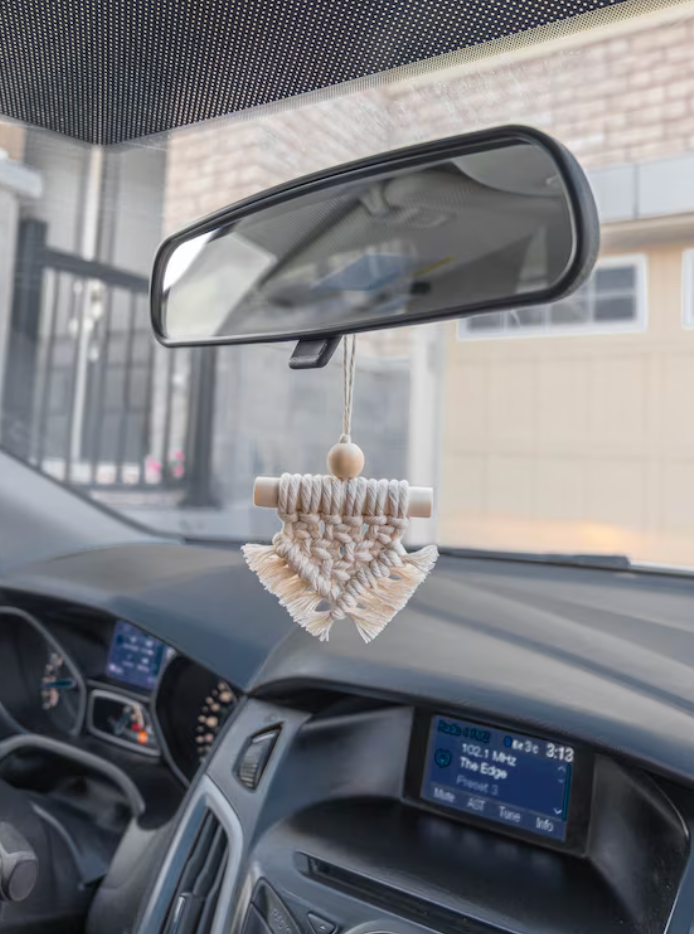 MirrorKnot – Handmade Car Hanging