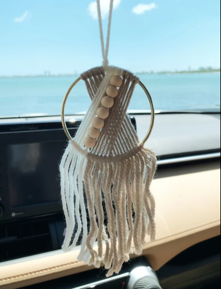 MirrorLoop – Handmade Car Hanging