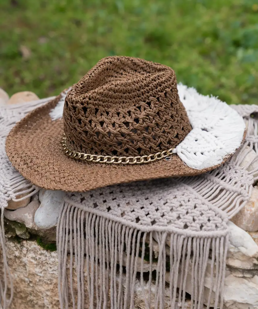 Coastal Bloom – Handmade Raffia Hat