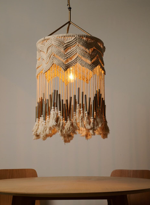 Handmade Chandelier – Boho-Inspired Elegant Ceiling Light