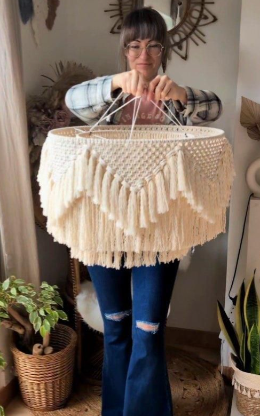 Handmade Chandelier – Boho-Style Decorative Hanging Light