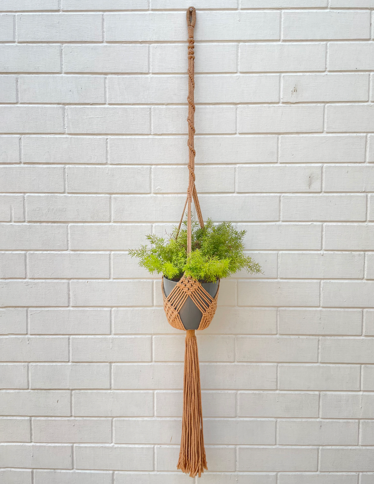 Handmade Plant Hanger | Macrame Hanging Planter for Indoor & Outdoor Use