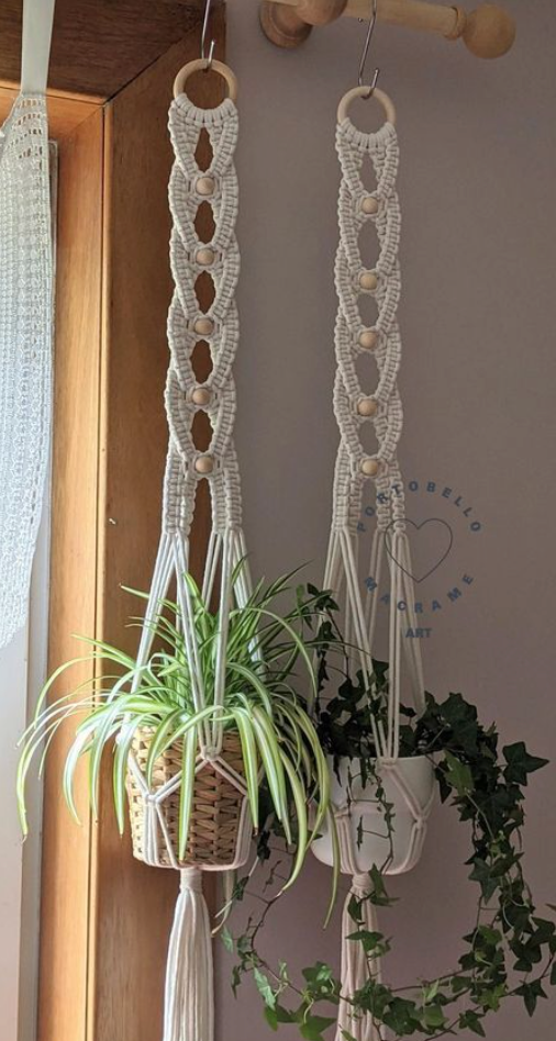 Handmade Plant Hanger | Macrame Hanging Planter for Indoor & Outdoor Use