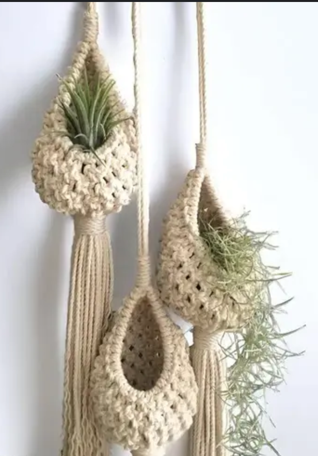 Handmade Plant Hanger | Macrame Hanging Planter for Indoor & Outdoor Use
