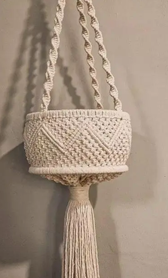 Handmade Plant Hanger | Macrame Hanging Planter for Indoor & Outdoor Use