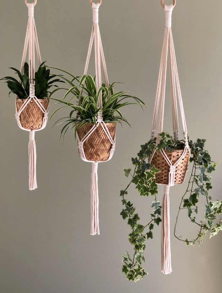 Handmade Plant Hanger | Macrame Hanging Planter for Indoor & Outdoor Use
