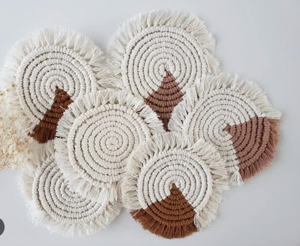 BrewBliss – Handmade Tea Coaster Set
