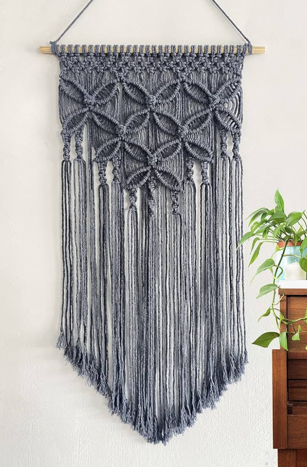 Boho Macrame Wall Hanging (Handmade)